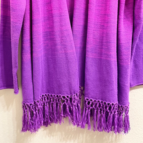 Lilly Pulitzer Tatum Cardigan Marbled Ombre Orchid Oasis Purple Pink Size XXL - Picture 10 of 12